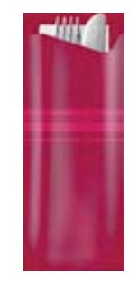 Φάκελος Fit Μπορντό με Χαρτοπετσέτα Λευκή 33cm 500τμχ/κιβ