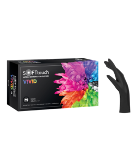 Soft Touch Vivid Γάντια Νιτριλίου – Μαύρο medium